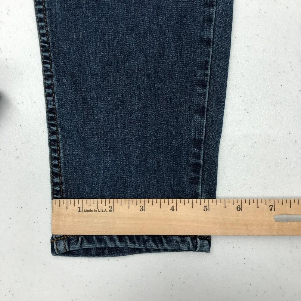 Free People Jeans Womens 29 Blue Mid Rise Skinny Distressed Ripped Stretch Denim